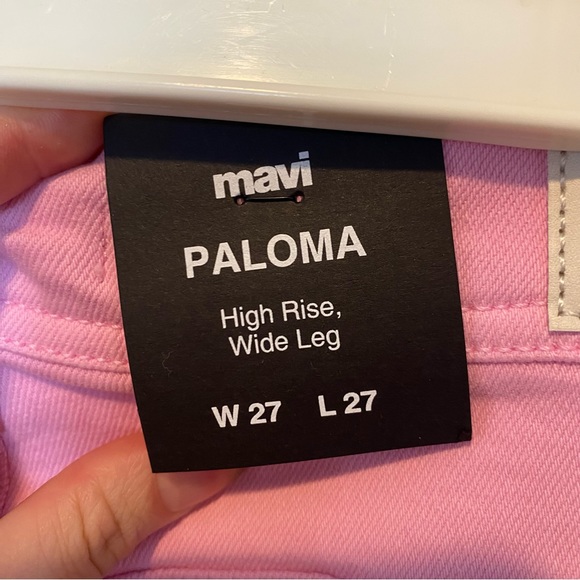 Mavi Paloma Wide Leg Pink Jeans - Picture 4 of 7